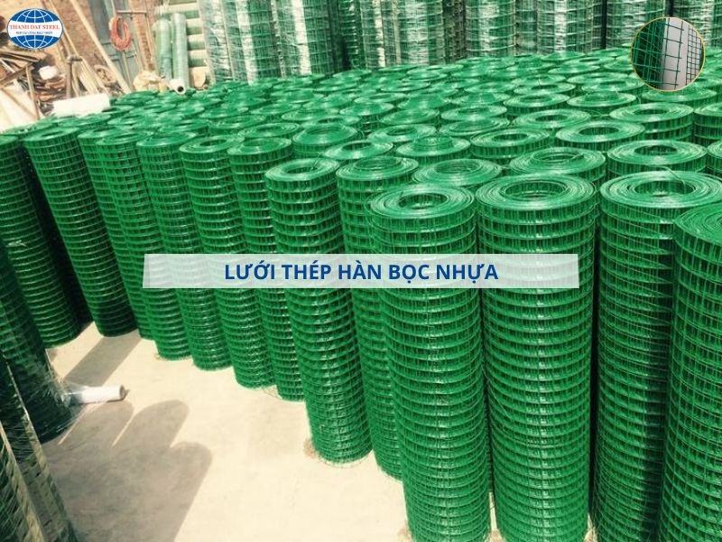 LƯỚI THÉP HÀN BỌC NHỰA KHỔ 1M X 30M X 0.8 LY (12KG)
