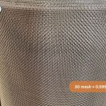 LƯỚI ĐAN INOX 201 KHỔ 1M X 30M (30 MESH) 38KG